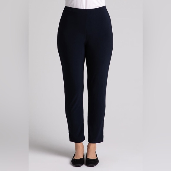 Sympli Ponte Navy Blue Pull-On Elastic Waistband Tapered Ankle Pants Size 6 - Picture 1 of 9